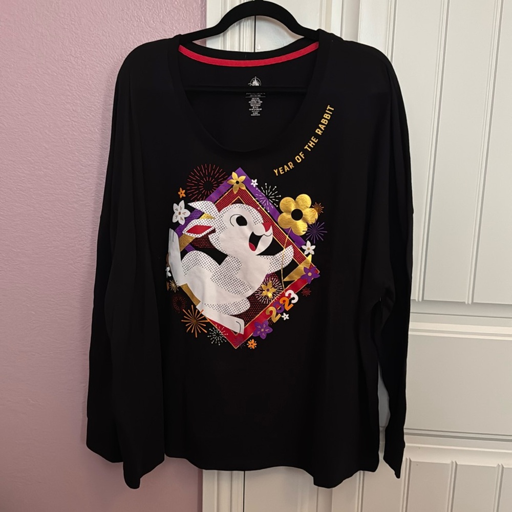 Disney long sleeve year of the rabbit t shirt